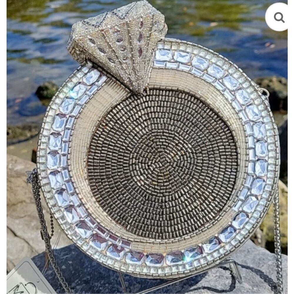 Mary Frances Silver and Gold Crossbody Bag